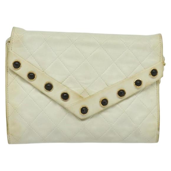 Chanel White Leather shoulder - Picture 1 of 10